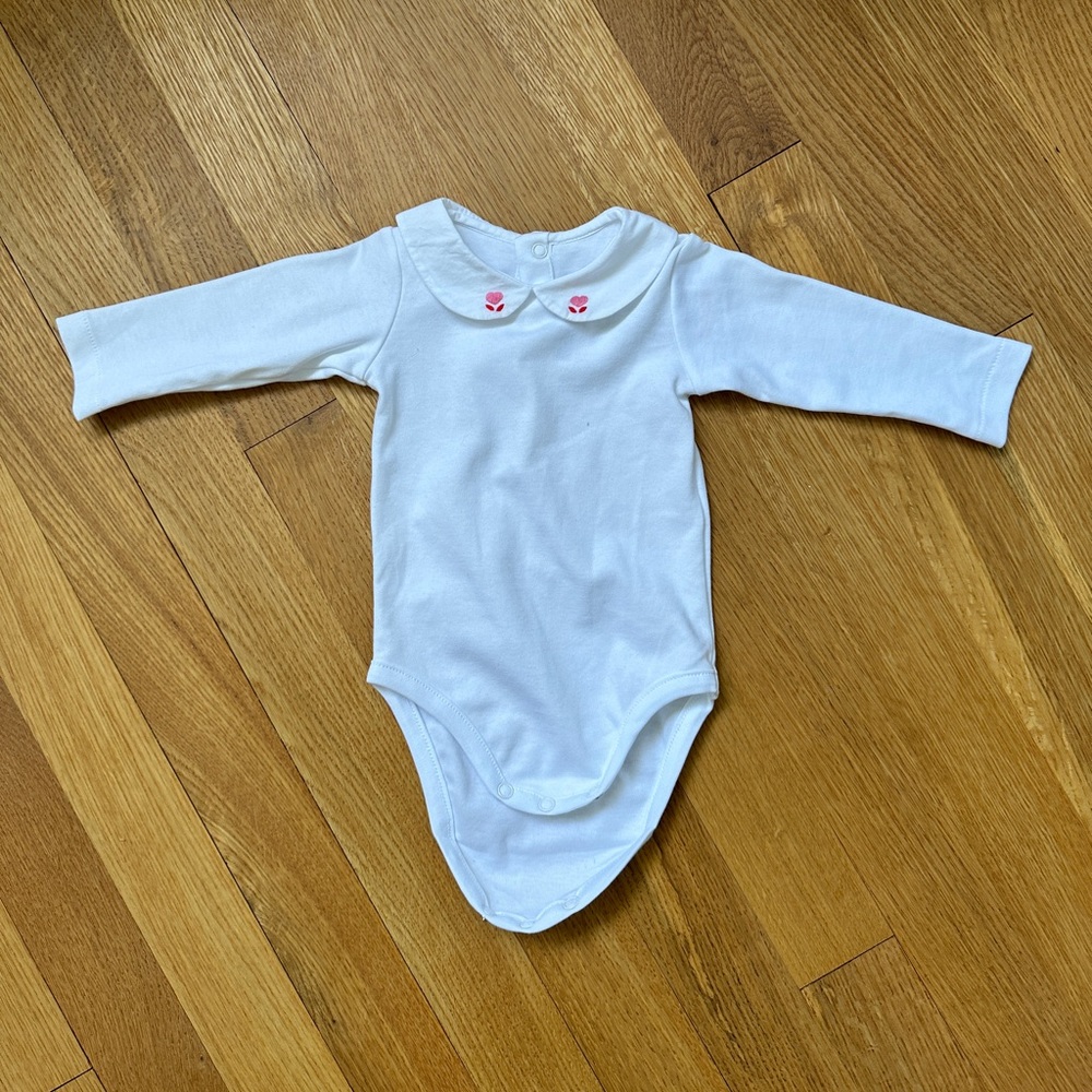 NWOT Jacadi 3m long-sleeved onesie